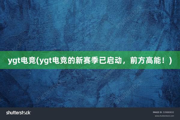 ygt电竞(ygt电竞的新赛季已启动，前方高能！)