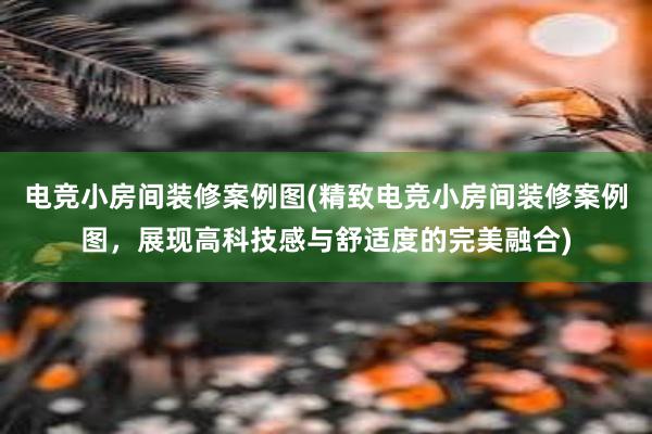 电竞小房间装修案例图(精致电竞小房间装修案例图，展现高科技感与舒适度的完美融合)