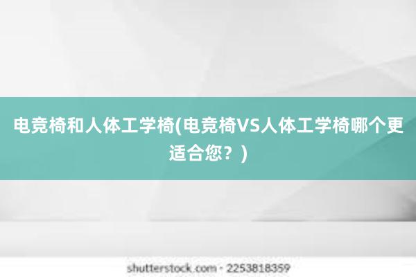 电竞椅和人体工学椅(电竞椅VS人体工学椅哪个更适合您？)