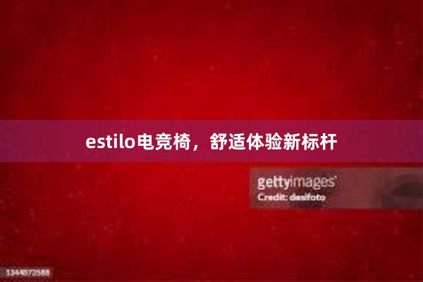 estilo电竞椅，舒适体验新标杆