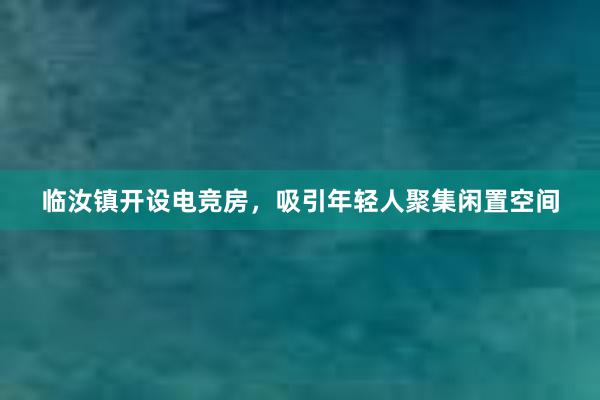 临汝镇开设电竞房，吸引年轻人聚集闲置空间