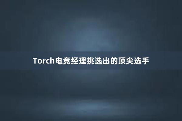 Torch电竞经理挑选出的顶尖选手