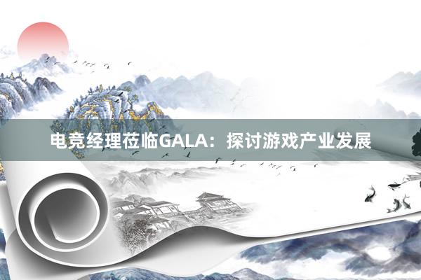 电竞经理莅临GALA：探讨游戏产业发展